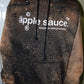Black Distressed Sun Faded Hoodie